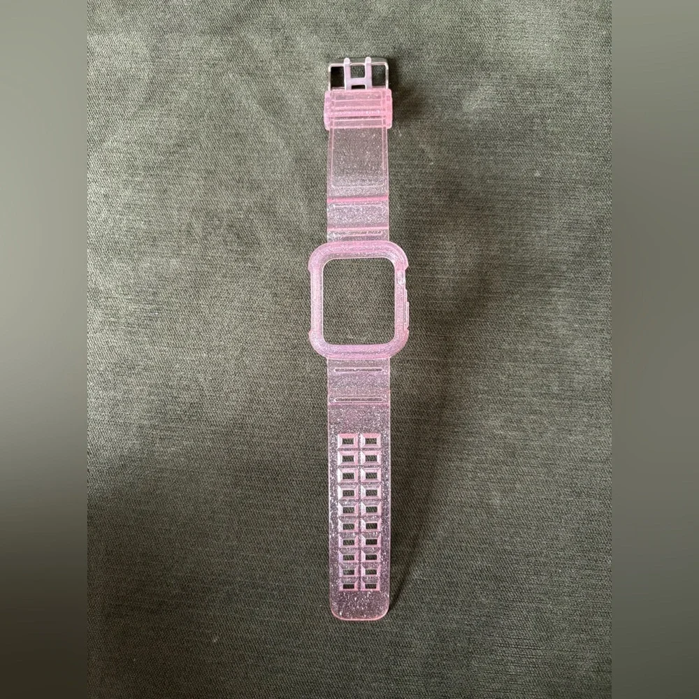 Pink Glitter Apple Watch Case